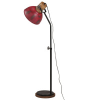 Produktbild för Golvlampa 25 W nött röd 30x30x100-150 cm E27