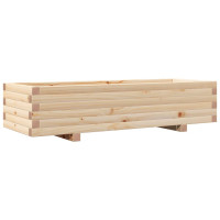 Produktbild för Odlingslåda 110x40x26,5 cm massivt furuträ