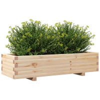 Produktbild för Odlingslåda 110x40x26,5 cm massivt furuträ