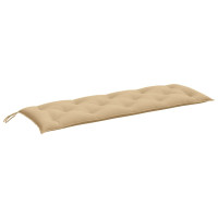 Produktbild för Bänkdyna melerad beige 150x50x7 cm tyg