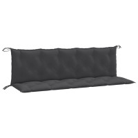 Produktbild för Bänkdynor 2 st melerad antracit 180x50x7 cm tyg