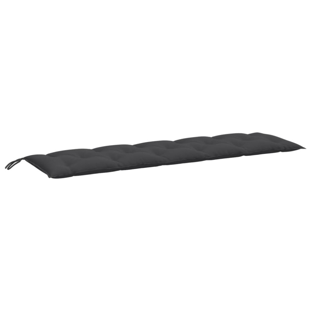 Produktbild för Bänkdynor 2 st melerad antracit 180x50x7 cm tyg