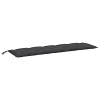 Produktbild för Bänkdynor 2 st melerad antracit 180x50x7 cm tyg