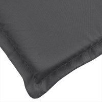 Produktbild för Bänkdynor 2 st melerad antracit 180x50x7 cm tyg