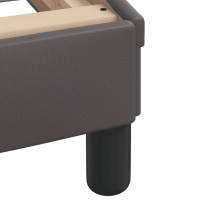 Produktbild för Bed Frame "Viana" with LED without Mattress Grey 140x200 cm