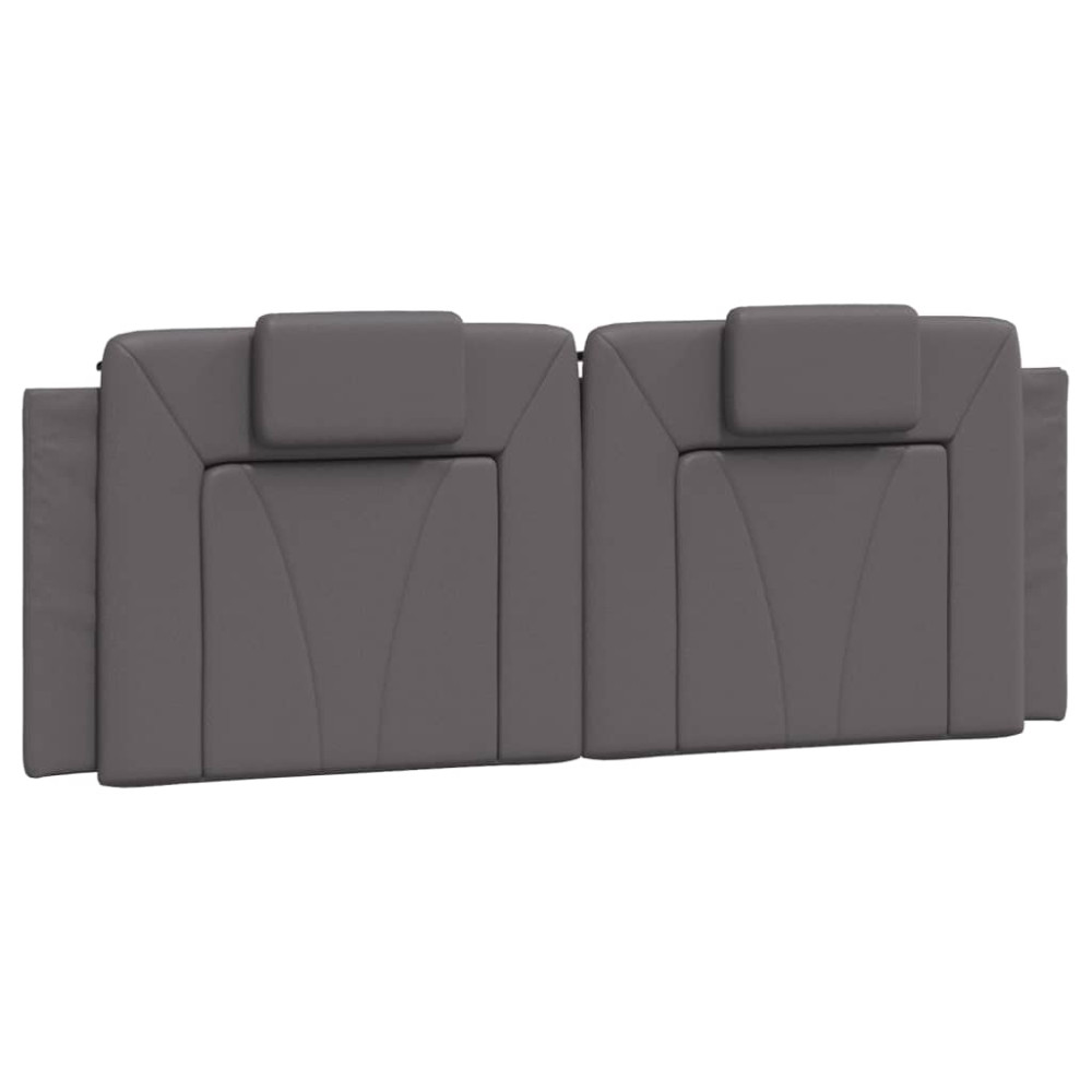 Produktbild för Bed Frame "Viana" with LED without Mattress Grey 140x200 cm