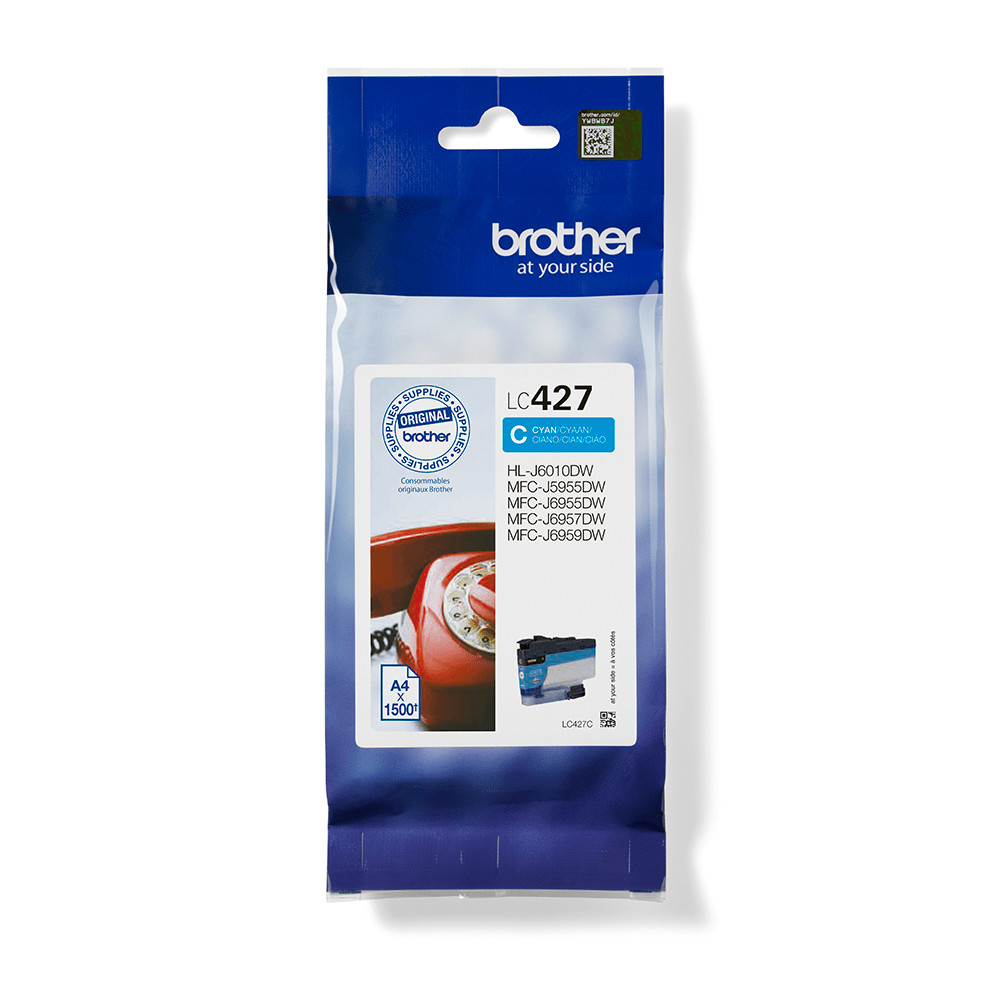 Produktbild för Brother LC427C bläckpatroner 1 styck Original Cyan