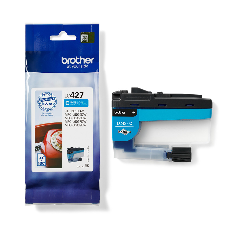 Produktbild för Brother LC427C bläckpatroner 1 styck Original Cyan