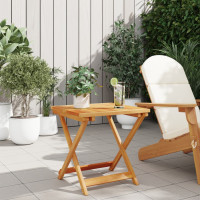 Produktbild för Hopfällbart trädgårdsbord 50x50x50 cm massivt akaciaträ