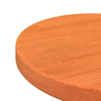 Produktbild för Bordsskiva rund vaxad brun Ø30x2,5 cm massiv furu