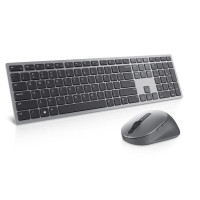 Produktbild för Dell Premier Wireless Keyboard and Mouse KM7321W - sats med tangentbord och mus - QWERTY - USA, internationellt - Titan gray Inmatningsenhet