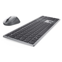 Produktbild för Dell Premier Wireless Keyboard and Mouse KM7321W - sats med tangentbord och mus - QWERTY - USA, internationellt - Titan gray Inmatningsenhet