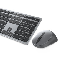 Produktbild för Dell Premier Wireless Keyboard and Mouse KM7321W - sats med tangentbord och mus - QWERTY - USA, internationellt - Titan gray Inmatningsenhet