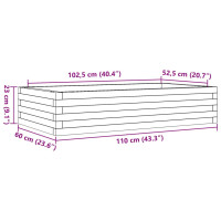 Produktbild för Odlingslåda 110x60x23 cm massivt furuträ