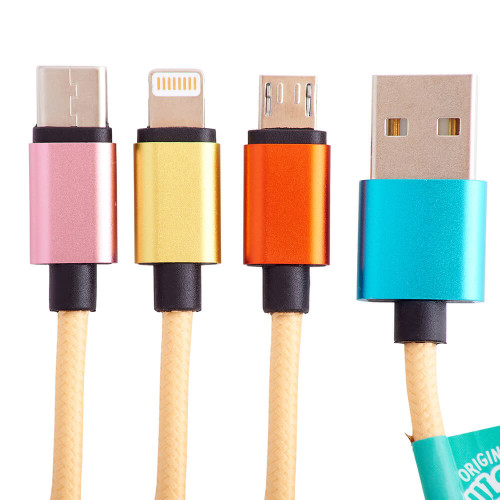 Squishmallows Chargercable 1.2m Leo 3in1 USB-C/Micro/Lightning