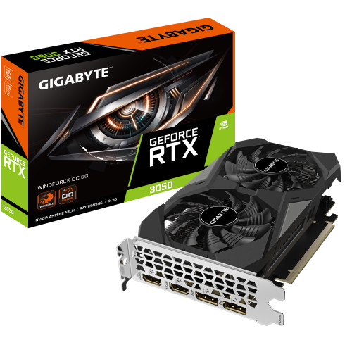 Gigabyte Technology Gigabyte GeForce RTX 3050 WINDFORCE OC 6G NVIDIA 6 GB GDDR6