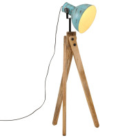 Produktbild för Golvlampa 25 W nött blå 45x45x120 cm E27