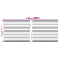 Produktbild för Insynsskydd för trädgården 2 st stenmotiv grå 35x0,19 m PVC