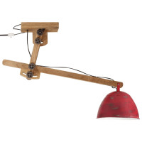 Produktbild för Taklampa 25 W nött röd 105x30x65-108 cm E27