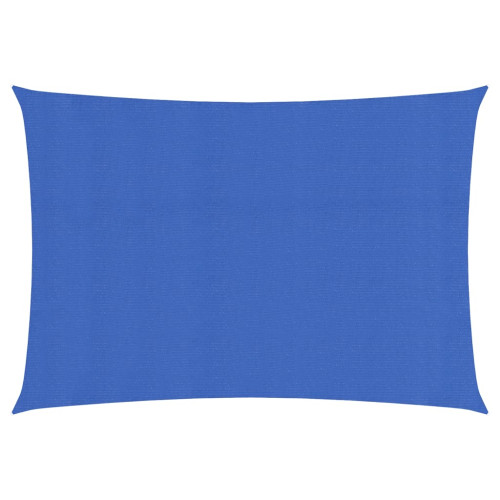 vidaXL Solsegel 160 g/m² rektangulär blå 2,5x5 m HDPE