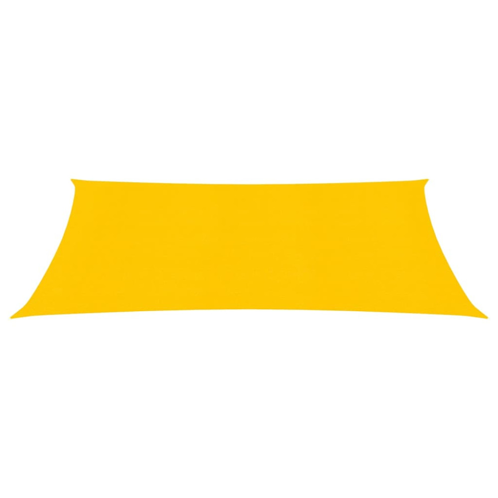 Produktbild för Solsegel 160 g/m² rektangulär gul 3,5x5 m HDPE