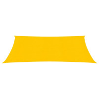 Produktbild för Solsegel 160 g/m² rektangulär gul 3,5x5 m HDPE