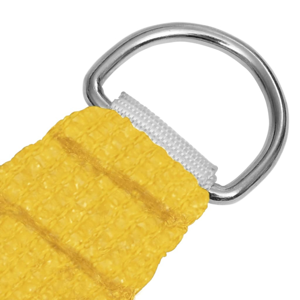 Produktbild för Solsegel 160 g/m² rektangulär gul 3,5x5 m HDPE