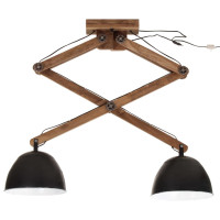 Produktbild för Taklampa 25 W svart 29x18x85 cm E27