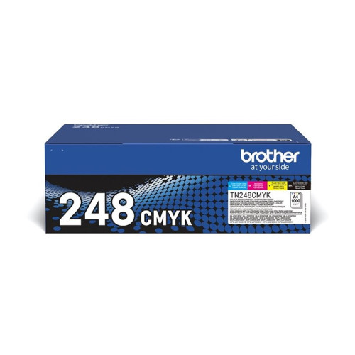 Brother Brother TN248VAL Multipack - 4-pack - svart, gul, cyan, magenta - original - tonerkassett