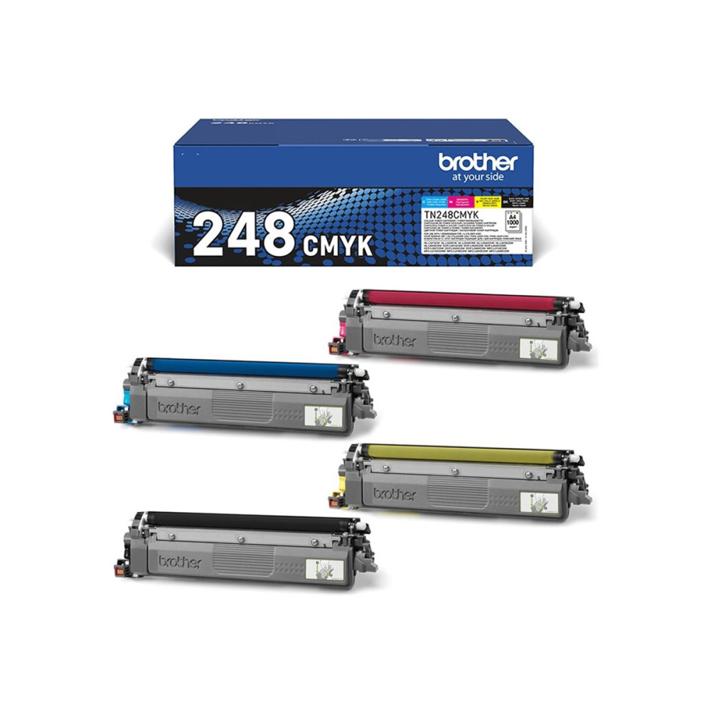 Produktbild för Brother TN248VAL Multipack - 4-pack - svart, gul, cyan, magenta - original - tonerkassett