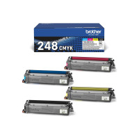 Produktbild för Brother TN248VAL Multipack - 4-pack - svart, gul, cyan, magenta - original - tonerkassett