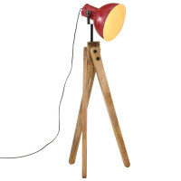 Produktbild för Golvlampa 25 W nött röd 45x45x120 cm E27