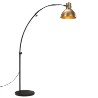 Produktbild för Golvlampa 25 W antik mässing 150 cm E27