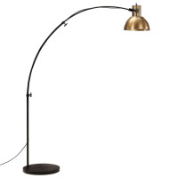 Produktbild för Golvlampa 25 W antik mässing 150 cm E27