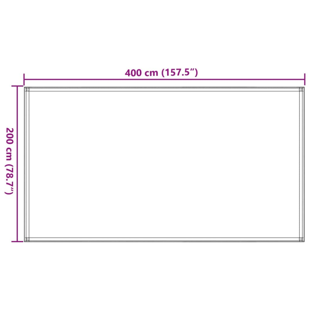 Produktbild för Tältmatta sandfärgat 200x400 cm HDPE