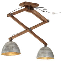 Produktbild för Taklampa 25 W vintage silver 29x18x85 cm E27