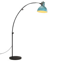 Produktbild för Golvlampa 25 W nött blå 150 cm E27