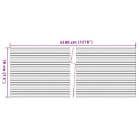 Produktbild för Insynsskydd för trädgården 2 st stenmotiv grå 35x0,19 m PVC