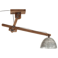 Produktbild för Taklampa 25 W vintage silver 105x30x65-108 cm E27