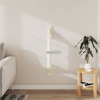 Produktbild för Väggmonterat klösträd med klöspelare ljusgrå 85,5 cm