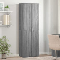 Produktbild för Högskåp grå sonoma 60x35x180 cm konstruerat trä