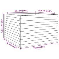 Produktbild för Odlingslåda 70x70x45,5 cm impregnerat furu