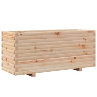 Produktbild för Odlingslåda 110x40x49,5 cm massivt furuträ