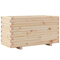 Produktbild för Odlingslåda 90x40x49,5 cm massivt furuträ