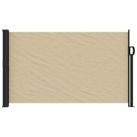 Produktbild för Infällbar sidomarkis beige 120x600 cm