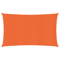 Produktbild för Solsegel 160 g/m² rektangulär orange 3x6 m HDPE