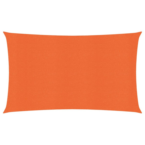 vidaXL Solsegel 160 g/m² rektangulär orange 3x6 m HDPE