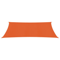 Produktbild för Solsegel 160 g/m² rektangulär orange 3x6 m HDPE