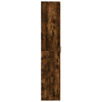 Produktbild för Högskåp rökfärgad ek 60x35x180 cm konstruerat trä