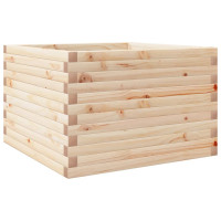 Produktbild för Odlingslåda 70x70x45,5 cm massivt furuträ